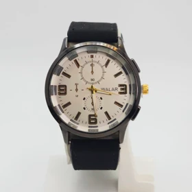 ساعت مچی مردانه والار Walar WG0239 با موتور کوارتز و سبک 3موتوره (مشکی1)