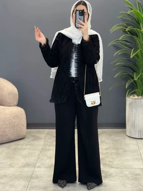 1521- کت ژاکارد ترک