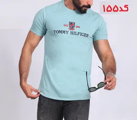 تیشرت یقه گرد تامی سبزابی