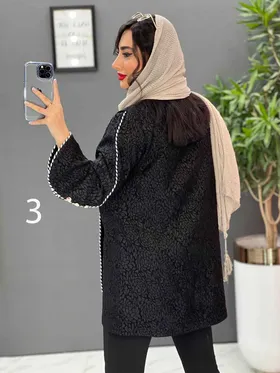 مانتو مغزی دوزی آستین دکمه
