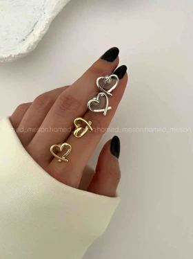 گوشواره قلب مینیمال