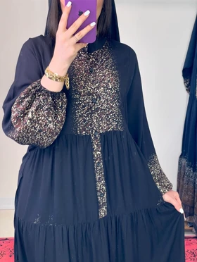 پیراهن بلند نخی