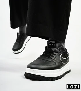 کفش کتانی بزرگ پا مشکی سفید نایک NIKE AIR FORCE