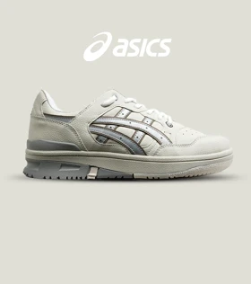 کفش کتانی مردانه کرم طوسی ASICS TIGER RUNNER II مدل 6694