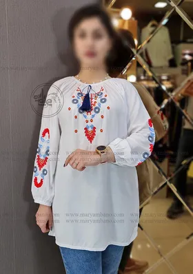تونیک رگلان گلدوزی 1