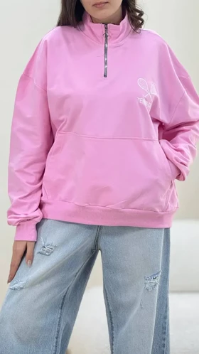 سویشرت نیم زیپ تنیس