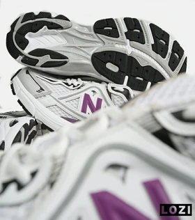 کفش کتانی مردانه و زنانه سفید بنفش NEW BALANCE 1064 V.2