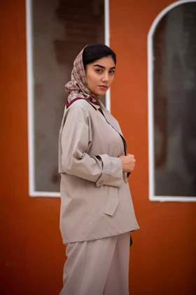 بارانی ترنج کت مایا جیب نقابدار