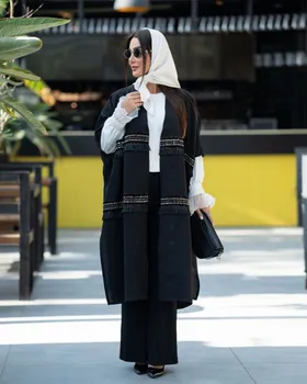 مانتو عبایی مدل سوگین کد 1509