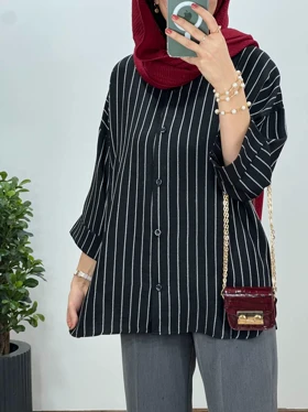 تونیک مانتویی السا مشکی