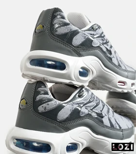 کفش کتانی مردانه و زنانه سفید طوسی NIKE AirMax Plus TN Ultra
