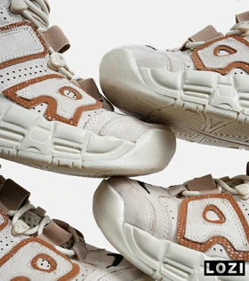 کفش کتانی مردانه و زنانه کرم قهوه ای NIKE Air More Uptempo '96