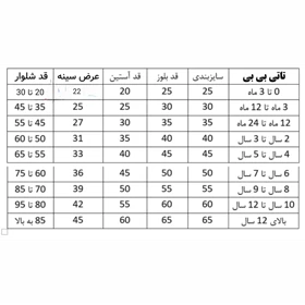 تیشرت شلوارک بچگانه طرح بیبی