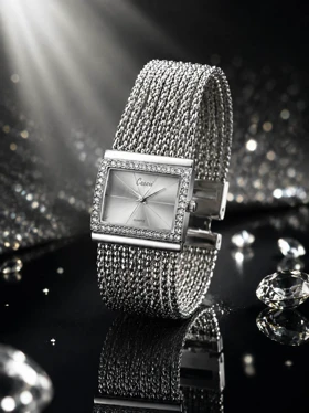 ساعت کارتی سفید کد 21z1880- ژوپینگ استیل- بدلیجات ژوپینگ