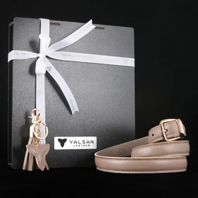 ست هدیه زنانه چرم یلسان مدل آتیس کد PRM-GN-067 (کرم)