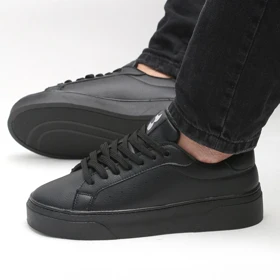 کفش و کتانی روزمره و راحتی مردانه مدل برشکا BERESHKA رنگ مشکی کد 41246