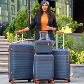 چمدان نشکن تیتان پلورا مدل TITANPLORA - TP6600SERIES Universal Travelle سری 4 عددی (کیف آرایشی هدیه)