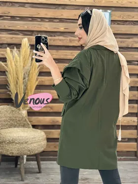 مانتو چهار دکمه سرجیب دوبل