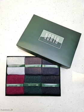 پک جوراب ساق‌دار نورث North کد 8318 - جعبه 6 جفتی