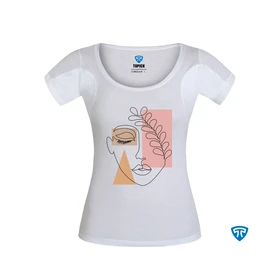 تاپیک تیشرت آستین کوتاه tshirt-face-gandom-white