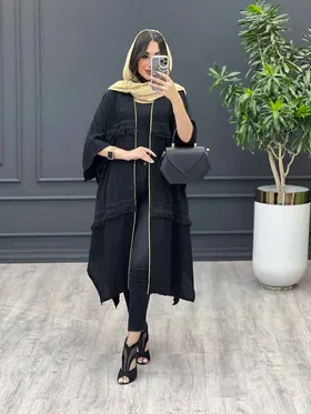 مانتو عبایی ریش دار
