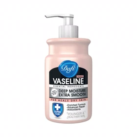 کرم پمپی وازلین بهداشتی پوست دست و صورت دافی مناسب پوست خشک حجم 317 میلی‌لیتر