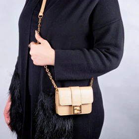 کیف پاسپورتی فندی کد 1607 (کرم)