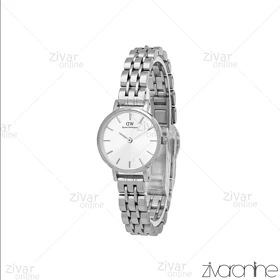 ساعت دنیل ولینگتون زنانه تمام سیلور ایندکس خطی اسمال 107130