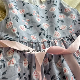 سارافون بچگانه طرح گل سایز 100 تا 140 وارداتی