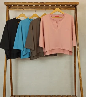 کراپ یقه دلبری (LA-12- 4183)