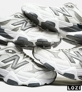 کفش کتانی مردانه و زنانه سفید طوسی NEW BALANCE 9060 مدل 2164