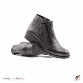 نیم بوت زنانه چرم کروکو mrc2111-35