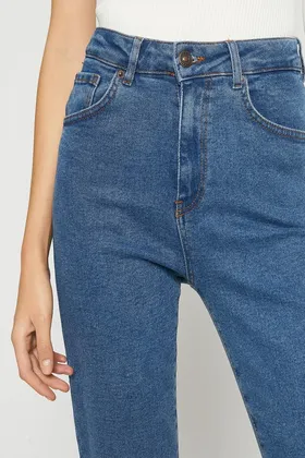 شلوار جین نیلی تیره زنانه 3SAL40030MD