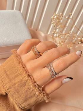 انگشتر کارتیه نگینی ژوپینگ