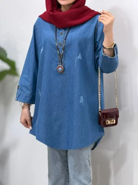 مانتو جین کاغذی ماهرو