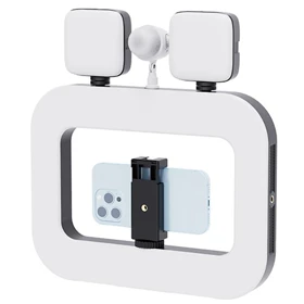 چراغ رینگ لایت مربعی مدل ZGRL-02 با هولدر موبایل