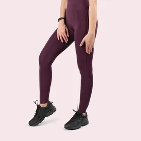 لگ اسلیم افکت پوش آپ بیسیک بادمجانی - Agi Slim Effect Leggings Mürdüm