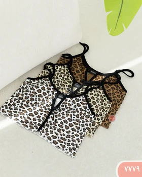 ست نیم‌تنه و شورتک پلنگی 7779