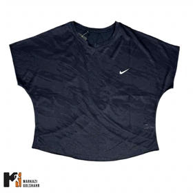 تیشرت زنانه نایک آستین کیمونو کد 4050 (سورمه‌ای‌)