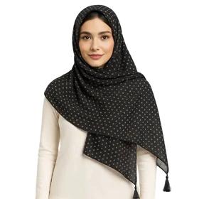 شال طرح خال‌خال زنانه - 39251305