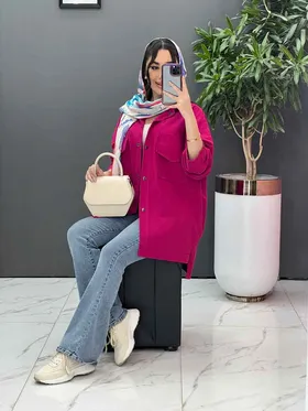 مانتو لینن دو جیب پاکتی
