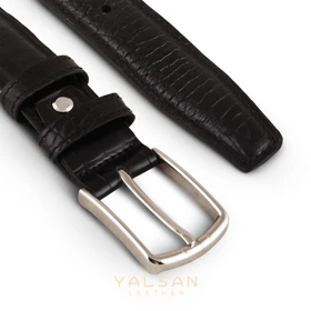 کمربند مردانه چرم یلسان مدل کایا کد 020-GC (مشکی)