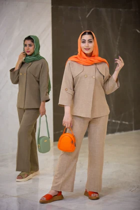 مانتو شلوار اسلپ پالیز