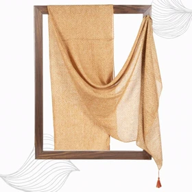 شال طرح خطی زنانه - 39251734