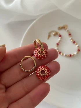 دستبند و گوشواره میناکاری ژوپینگ