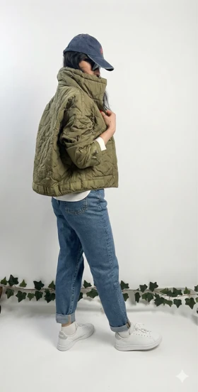 کاپشن پافر سدری تیره زارا