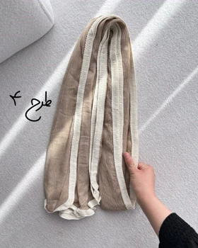 شال پلیسه سنگشور کرم کارشده 4268