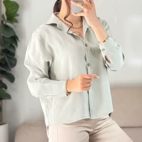 شومیز مدل ترلان کد 50323 (سبز)