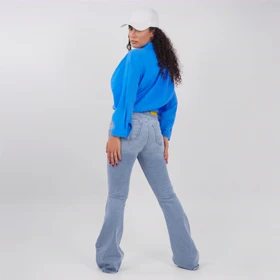 جین بوت کات آبی روشن