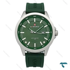 نیوی فورس NF9248 مردانه استیل بند رابر سبز NaviForce-8721-G
